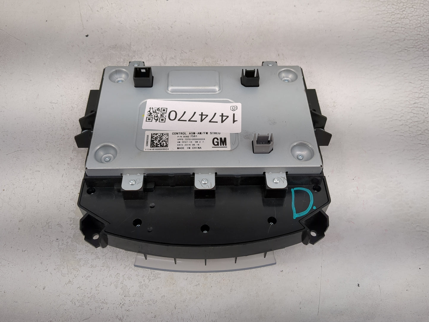 2014-2016 Buick Lacrosse Radio Control Panel 1474770 - Oemusedautoparts1.com