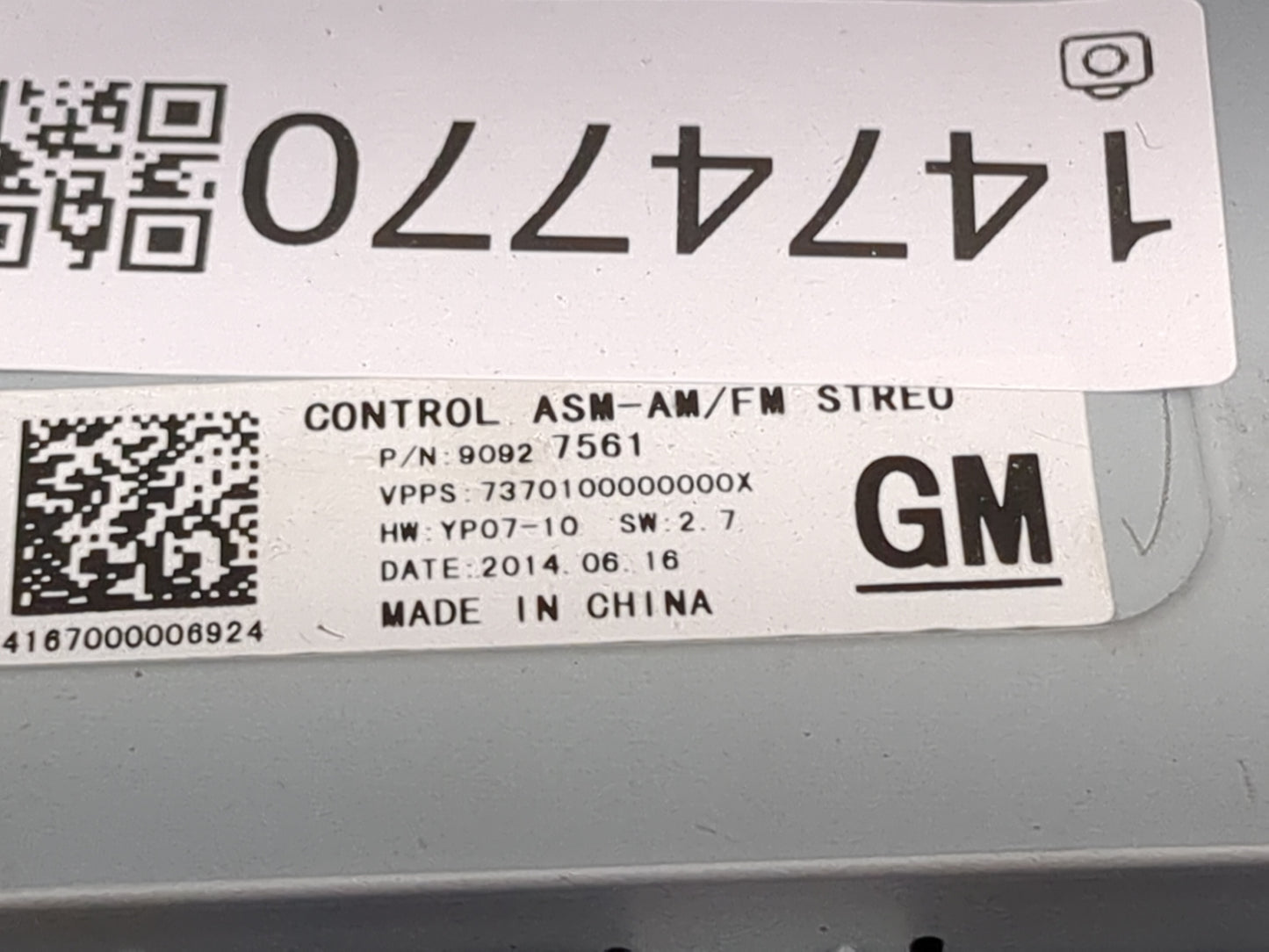 2014-2016 Buick Lacrosse Radio Control Panel 1474770 - Oemusedautoparts1.com