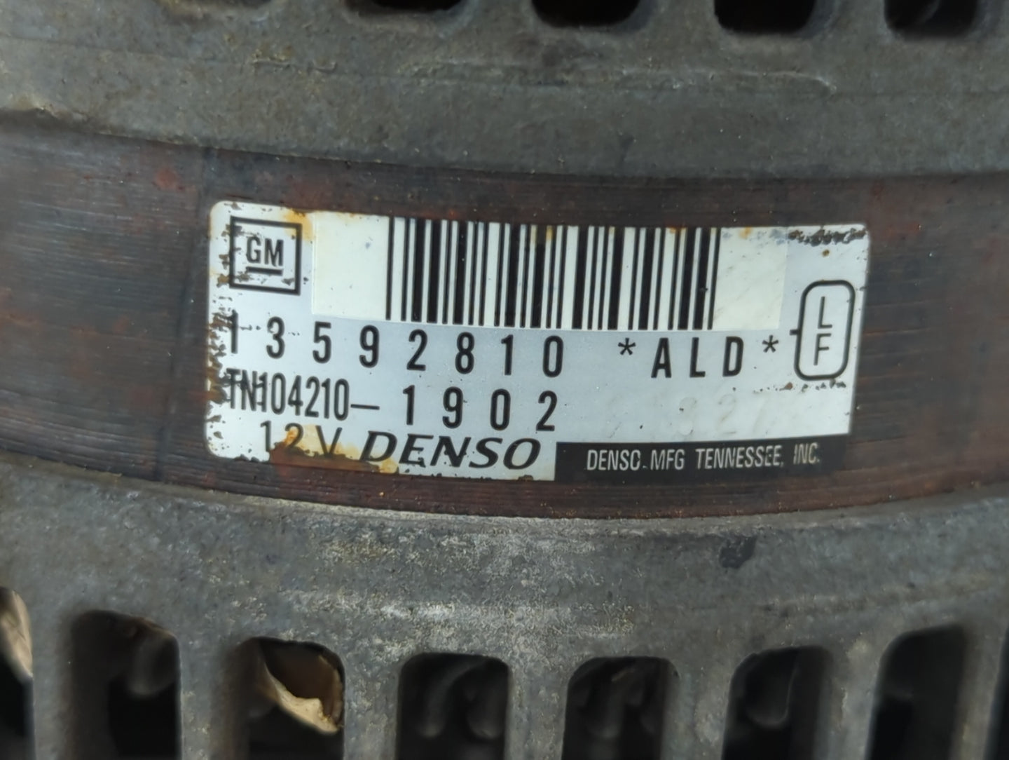 2014-2017 Buick Regal Alternator Replacement Generator Charging Assembly Engine OEM P/N:TN104210-1902 13592810 Fits OEM Used