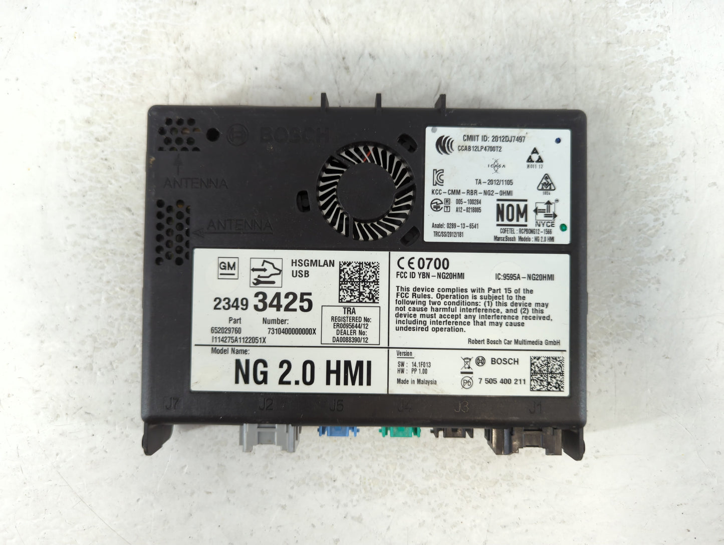 Buick Regal Pressure Sensor Control Module 23493425 - Oemusedautoparts1.com