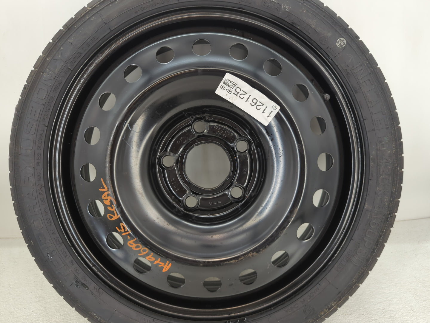 2011-2017 Buick Regal Spare Donut Tire Wheel Rim Oem - Oemusedautoparts1.com