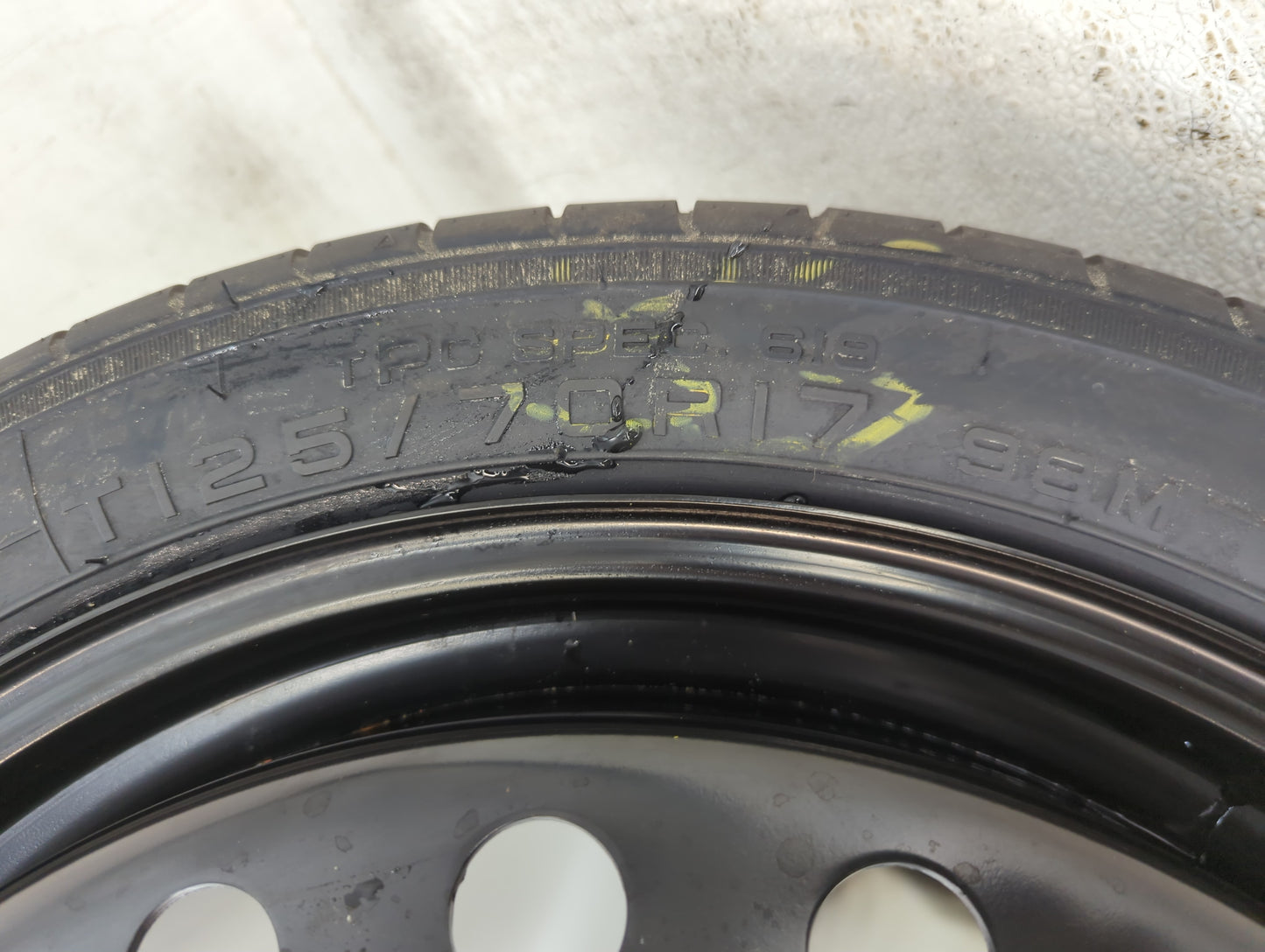 2011-2017 Buick Regal Spare Donut Tire Wheel Rim Oem - Oemusedautoparts1.com