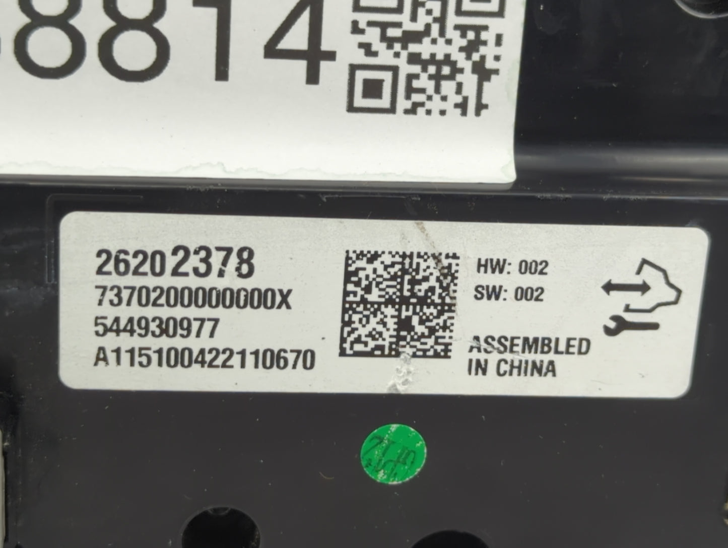 2014-2017 Buick Regal Climate Control Module Temperature AC/Heater Replacement P/N:26202378 Fits Fits 2014 2015 2016 2017 OE