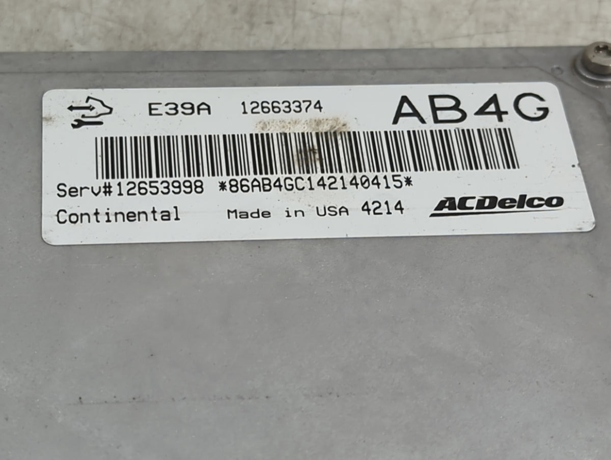 2013-2016 Buick Regal PCM Engine Control Computer ECU ECM PCU OEM P/N:12663374 12653998 Fits Fits 2013 2014 2015 2016 OEM Us