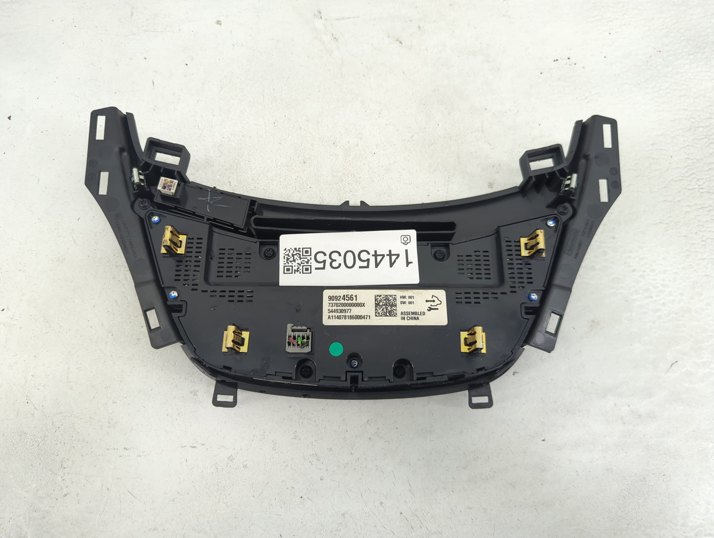 2014-2017 Buick Regal Climate Control Module Temperature AC/Heater Replacement P/N:90924561 7370200000000X Fits OEM Used Aut