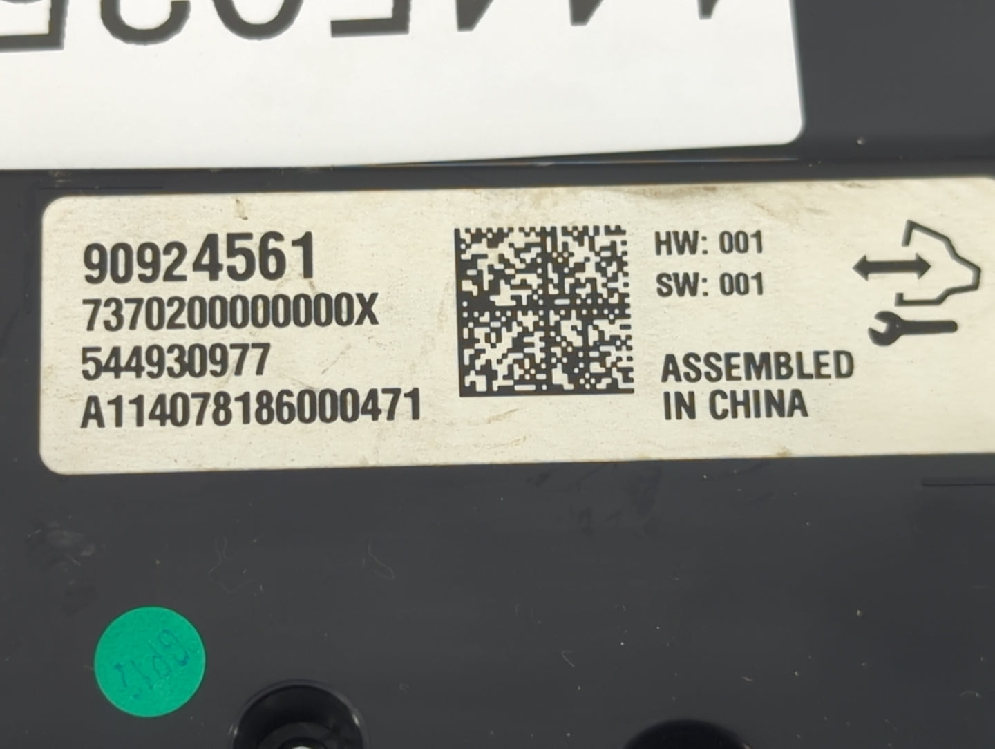 2014-2017 Buick Regal Climate Control Module Temperature AC/Heater Replacement P/N:90924561 7370200000000X Fits OEM Used Aut