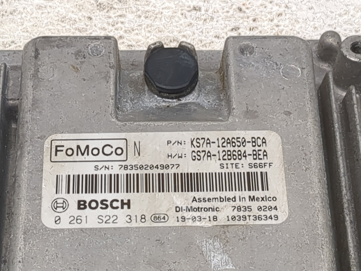 2013-2016 Buick Regal PCM Engine Control Computer ECU ECM PCU OEM P/N:GS7A-12B684-BEA KS7A-12A650-BCA Fits OEM Used Auto Par
