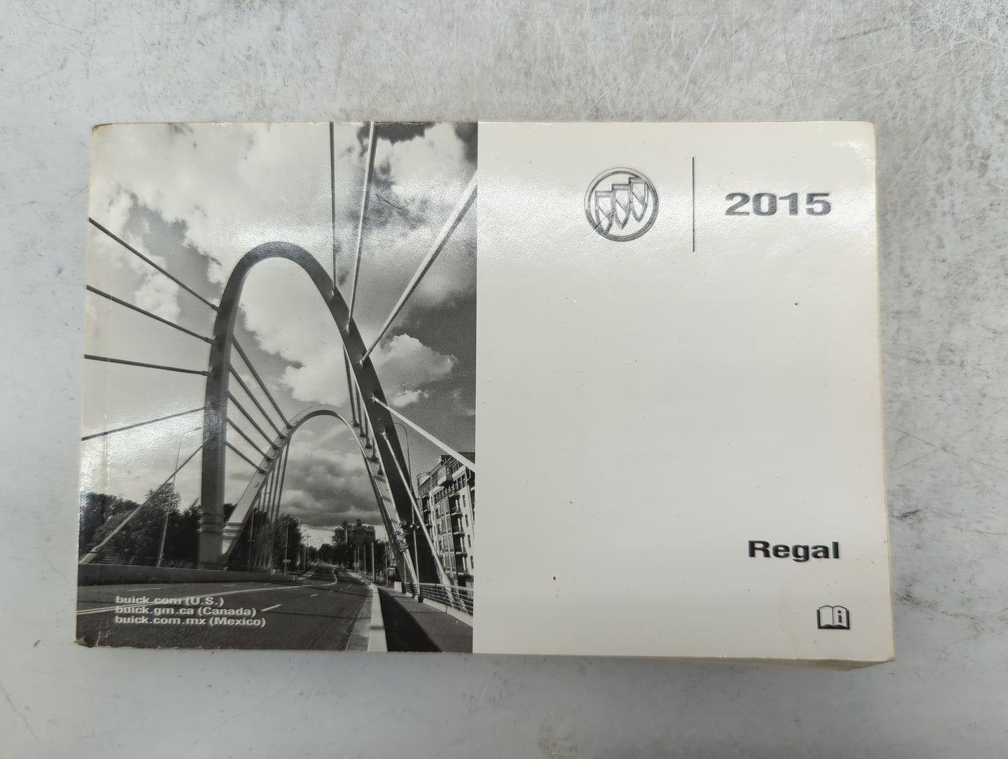 2015 Buick Regal Owners Manual Book Guide P/N:22941512 OEM Used Auto Parts - Oemusedautoparts1.com