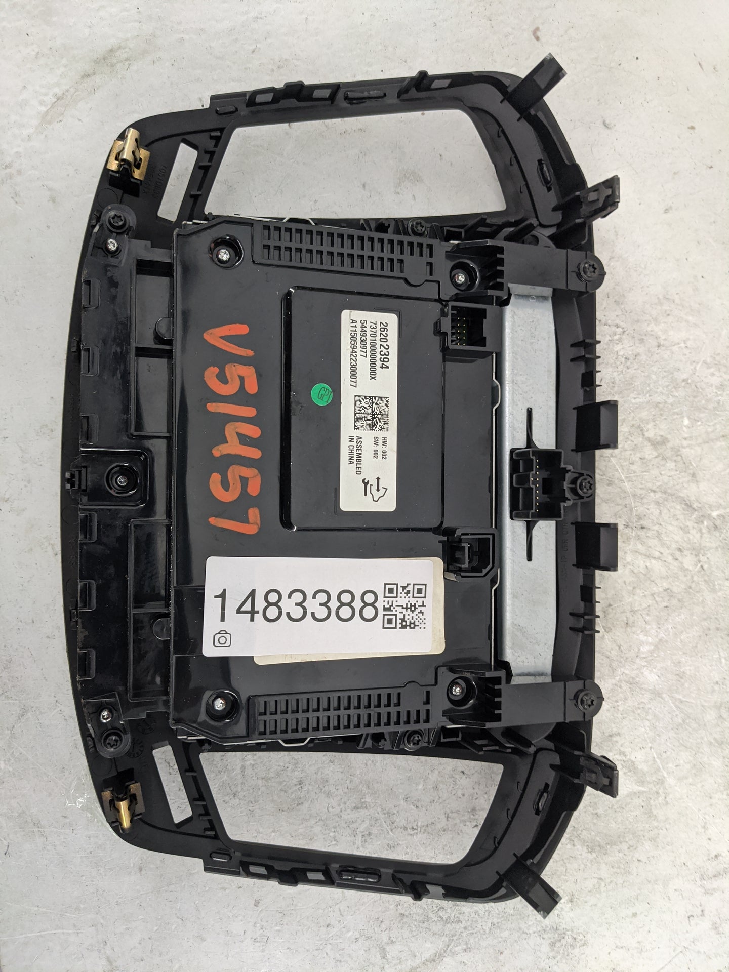 2015-2017 Buick Regal Radio Control Panel 1483388 - Oemusedautoparts1.com