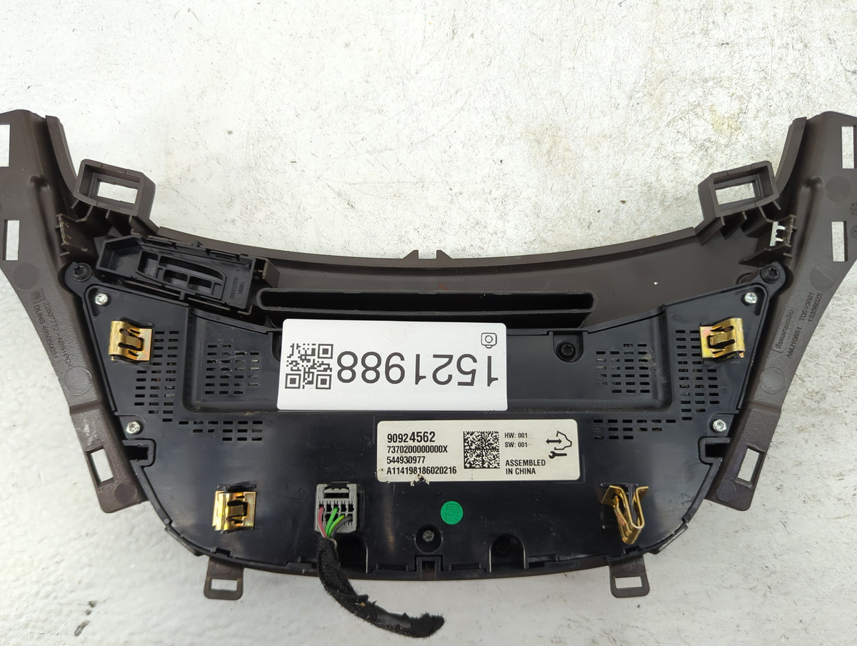 2014-2016 Buick Regal Climate Control Module Temperature AC/Heater Replacement P/N:90924562 23407726 Fits Fits 2014 2015 201