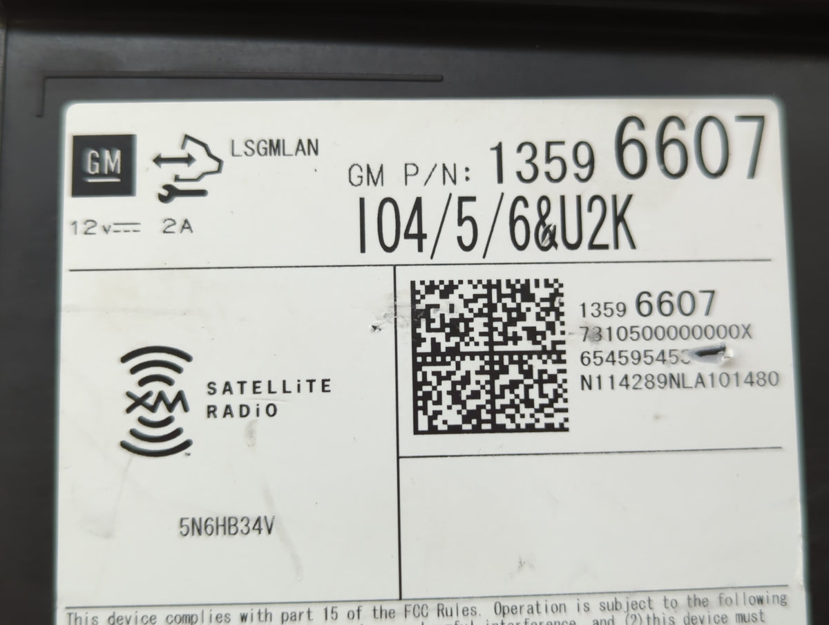 2015-2015 Buick Regal Am Fm Cd Player Radio Receiver 458521 - Oemusedautoparts1.com