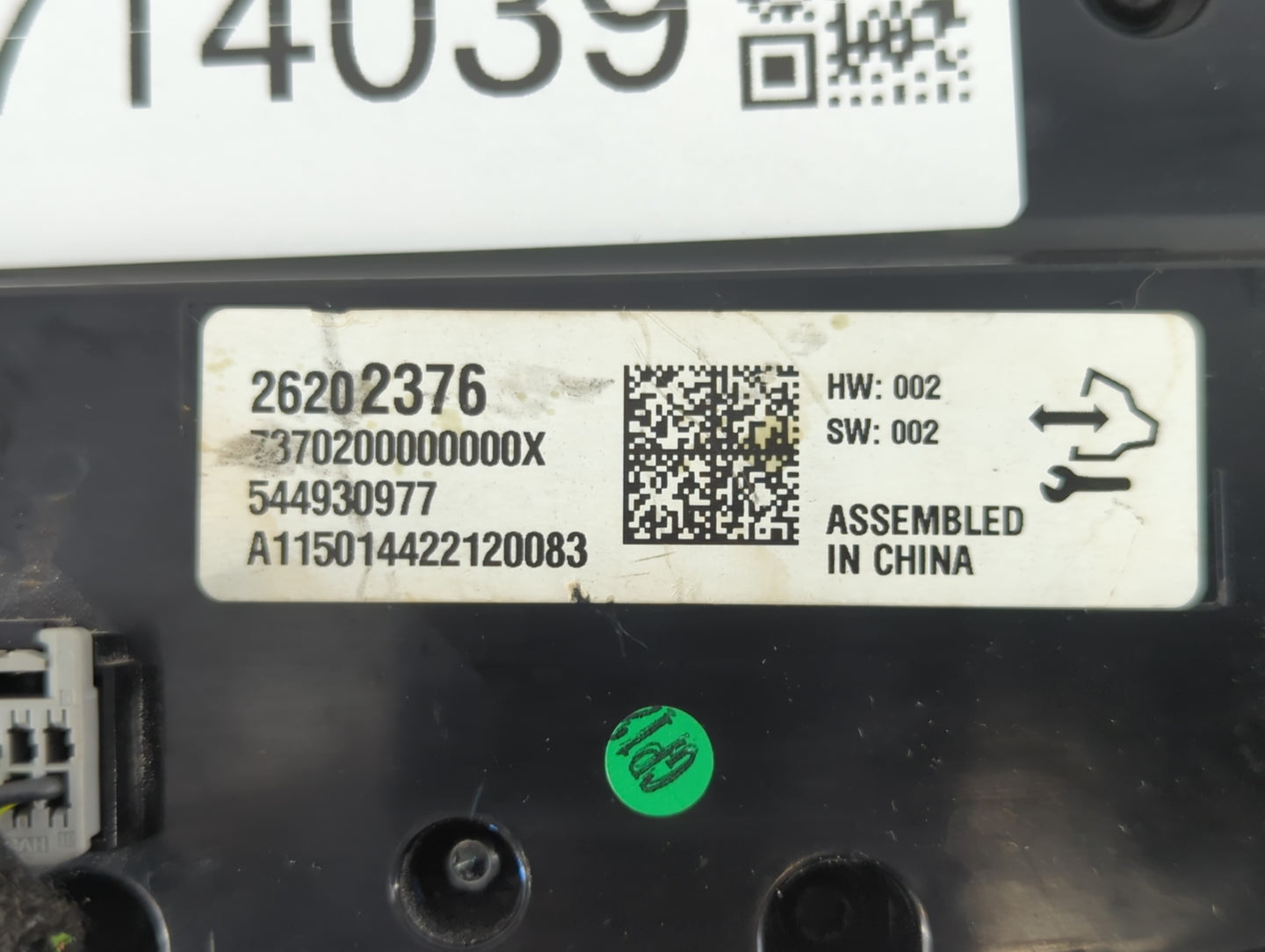 2014-2016 Buick Regal Climate Control Module Temperature AC/Heater Replacement P/N:26202376 Fits Fits 2014 2015 2016 OEM Use