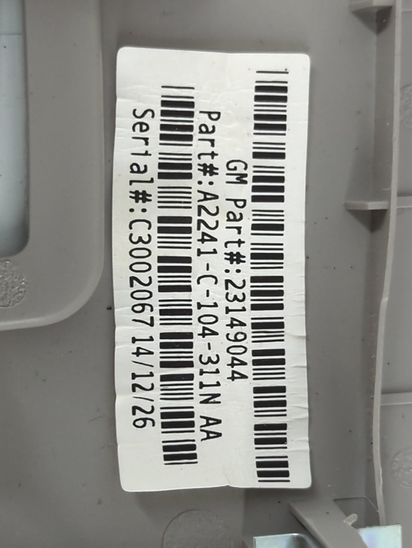 2015 Buick Regal Overhead Roof Console Interior Dome Light - Oemusedautoparts1.com