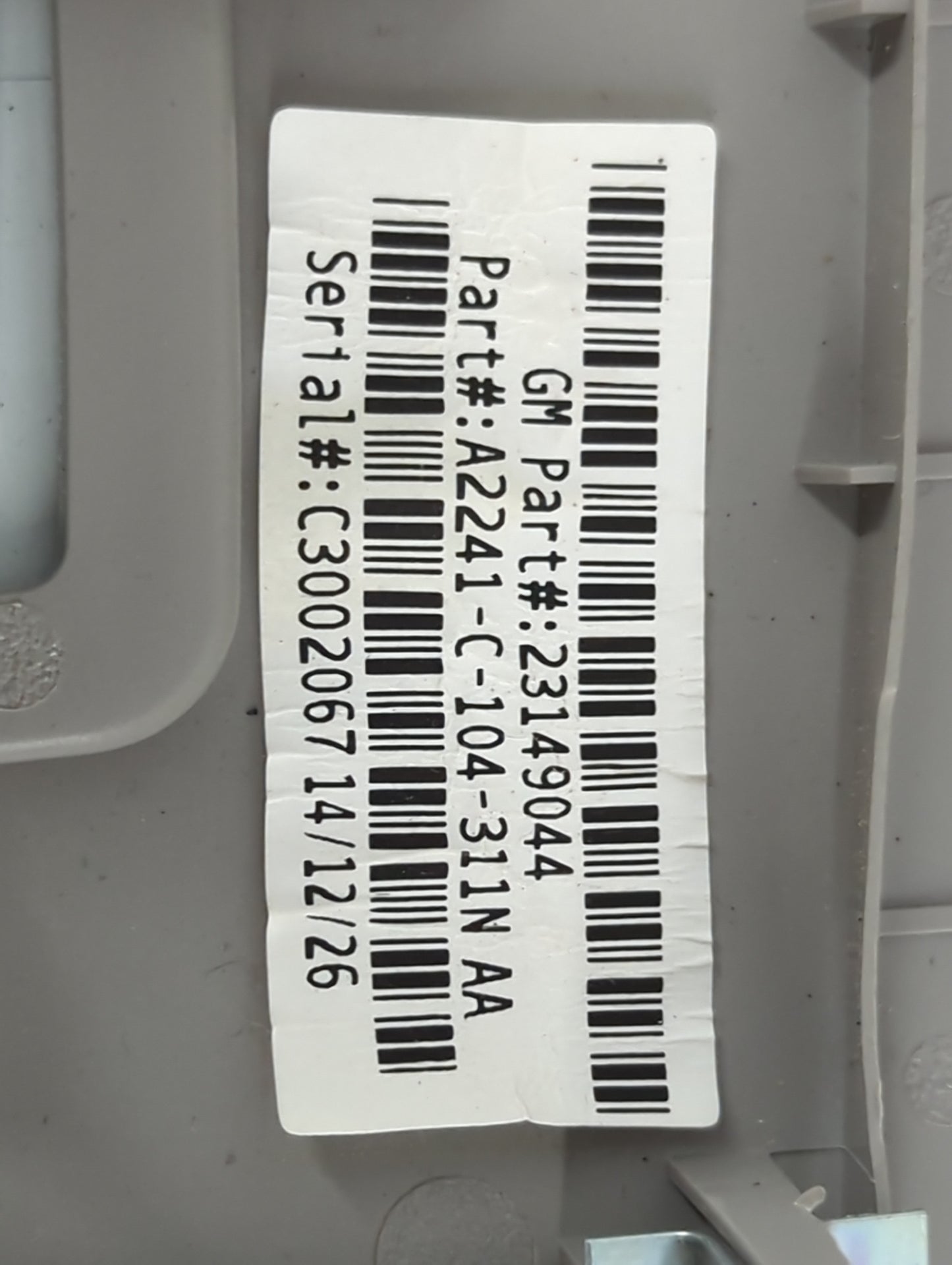 2015 Buick Regal Overhead Roof Console Interior Dome Light - Oemusedautoparts1.com
