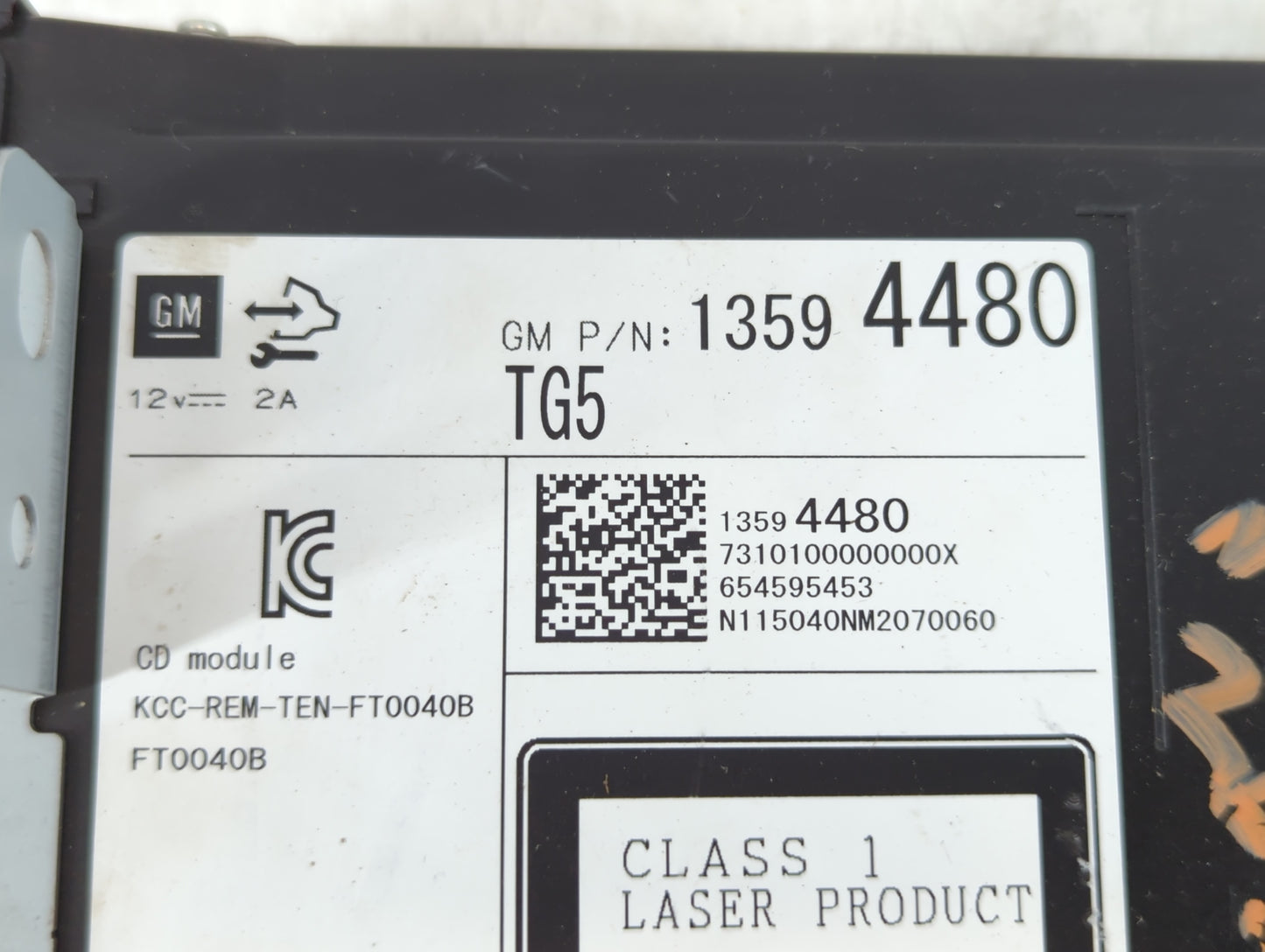 2015-2017 Buick Regal Radio AM FM Cd Player Receiver Replacement P/N:13594480 Fits Fits 2015 2016 2017 2018 2019 2020 OEM Us