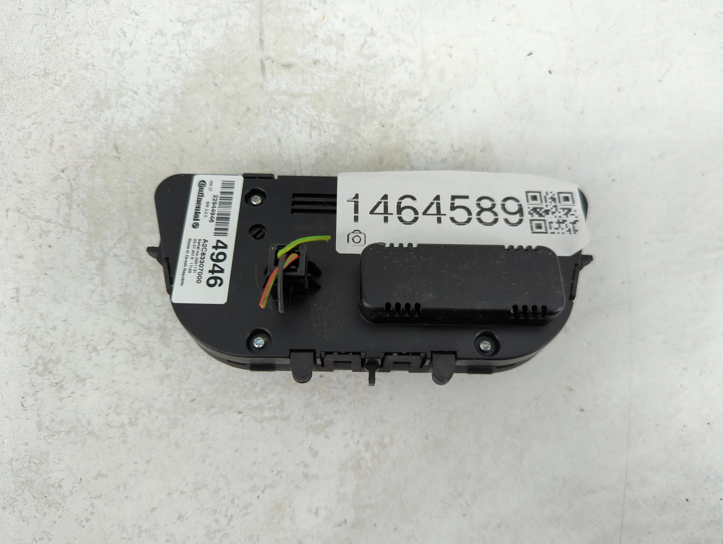 2012-2017 Buick Verano Climate Control Module Temperature AC/Heater Replacement P/N:A2C83307000 22944946 Fits OEM Used Auto 