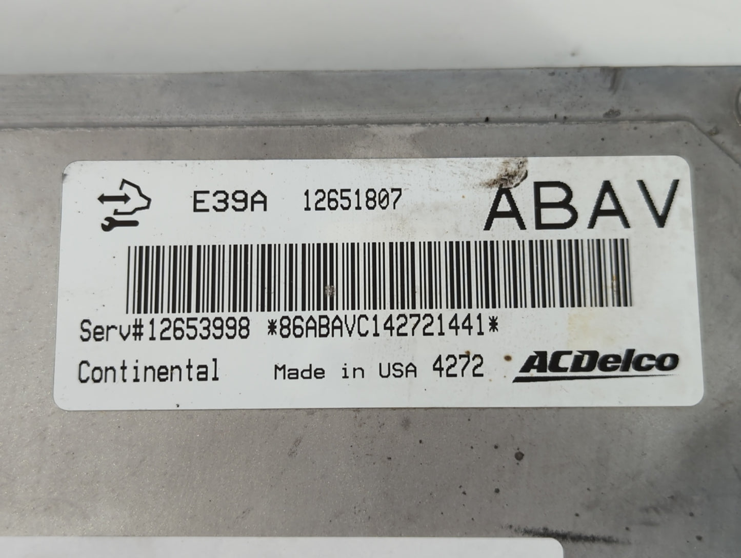 2013-2016 Buick Verano PCM Engine Control Computer ECU ECM PCU OEM P/N:12651807 Fits Fits 2013 2014 2015 2016 OEM Used Auto 