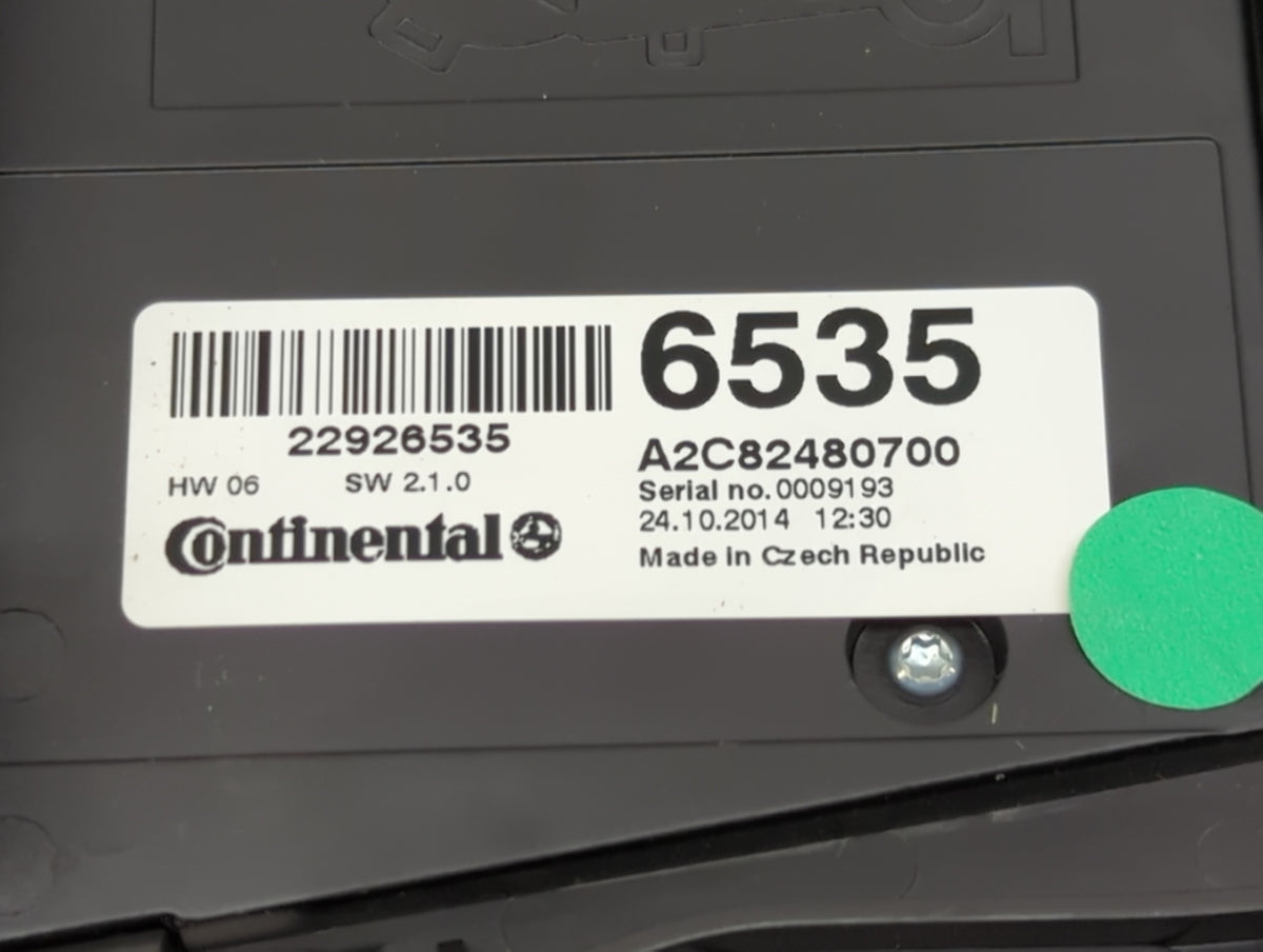 2012-2017 Buick Verano Climate Control Module Temperature AC/Heater Replacement P/N:22926535 A2C82480700 Fits OEM Used Auto 