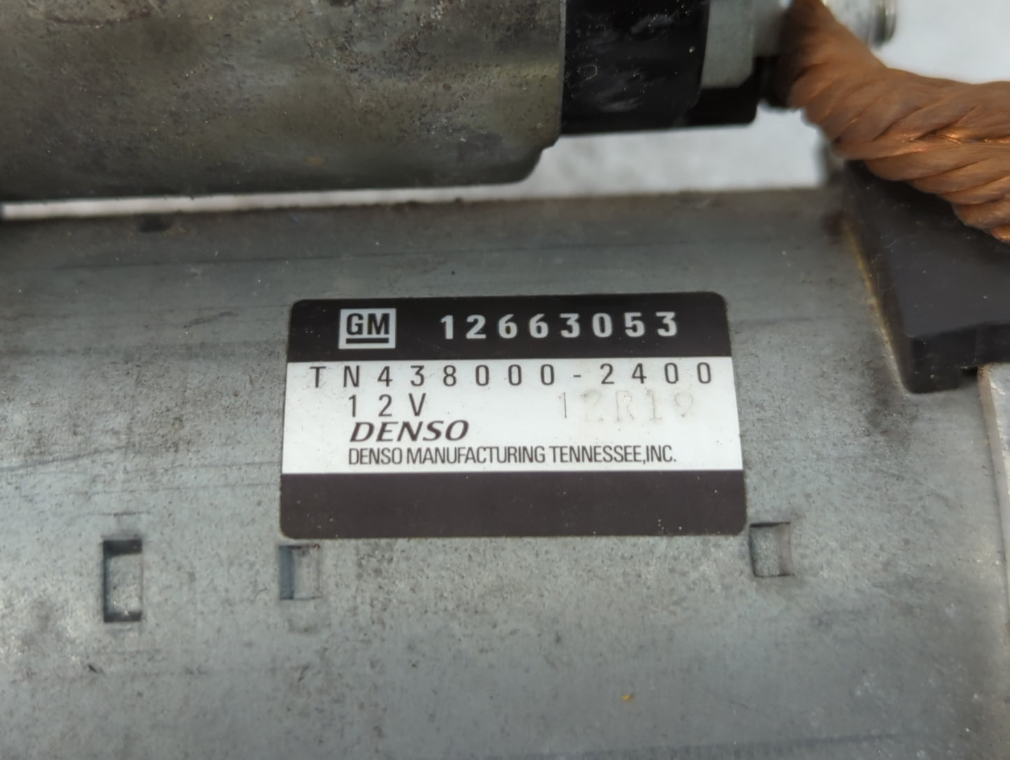 2015 Cadillac Ats Car Starter Motor Solenoid OEM P/N:TN438000-2400 12663053 Fits Fits 2016 2017 2018 2019 OEM Used Auto Part