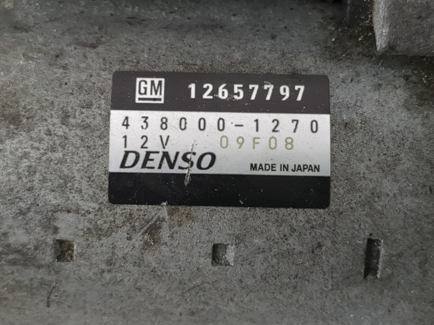 2014-2015 Cadillac Cts Car Starter Motor Solenoid OEM P/N:438000-1270 12657797 Fits OEM Used Auto Parts - Oemusedautoparts1.