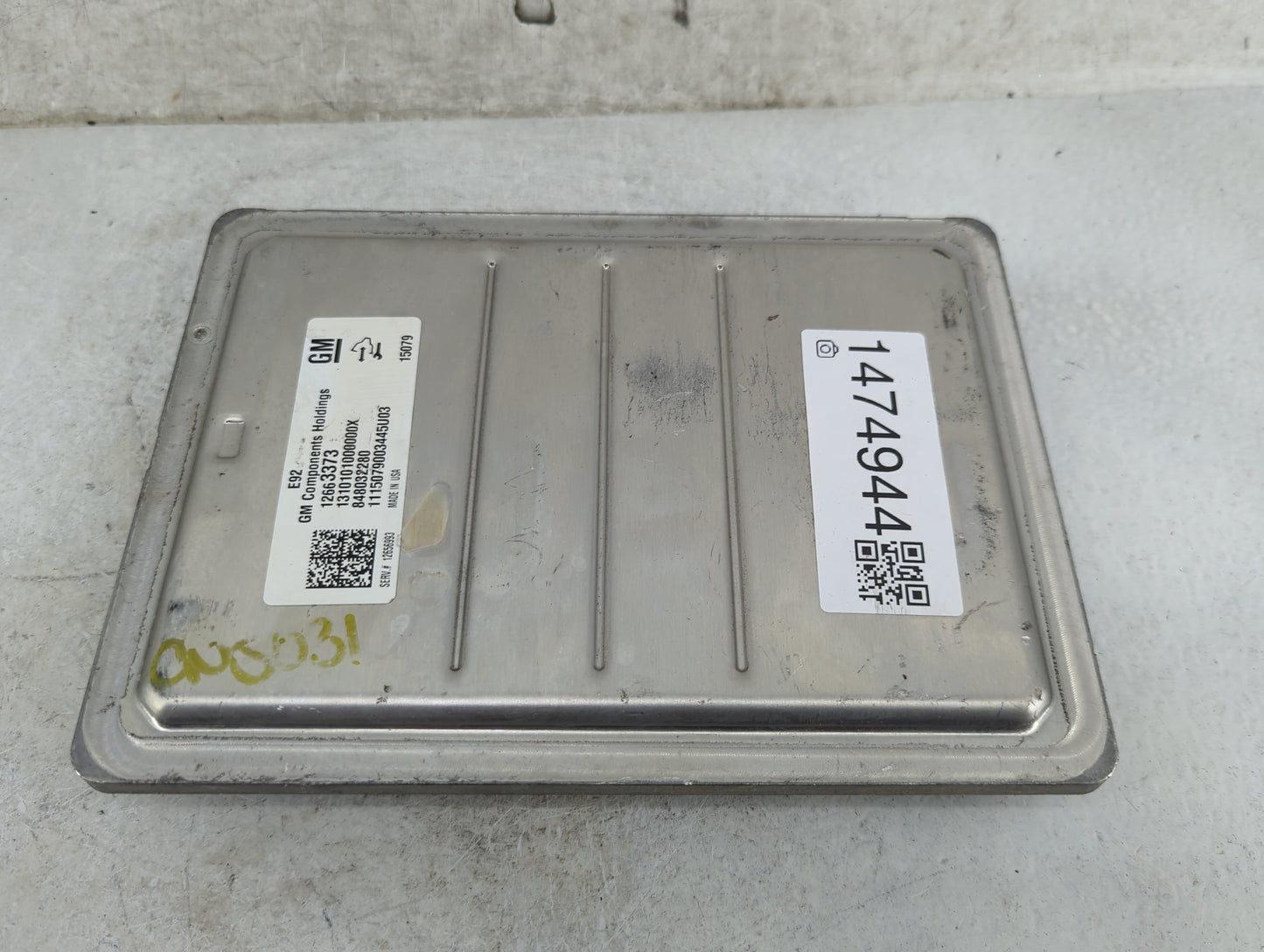 2014-2016 Cadillac Cts PCM Engine Control Computer ECU ECM PCU OEM P/N:12663373 12656993 Fits Fits 2014 2015 2016 OEM Used A