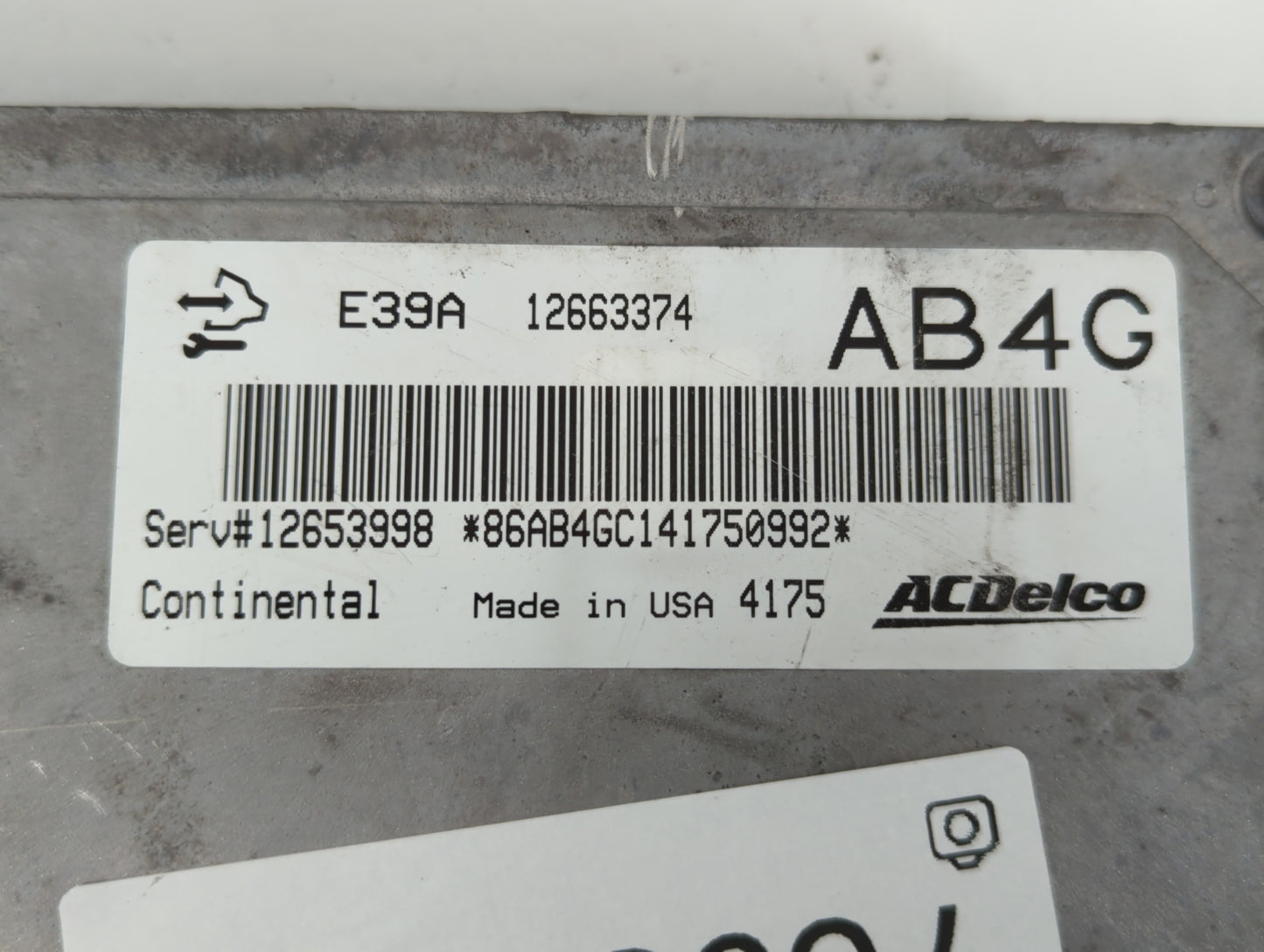 2014-2015 Cadillac Cts PCM Engine Control Computer ECU ECM PCU OEM P/N:E39A 12663374 Fits Fits 2013 2014 2015 2016 OEM Used 