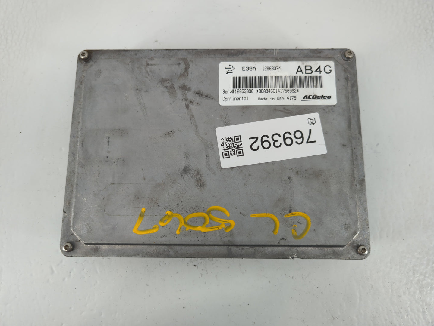 2014-2015 Cadillac Cts PCM Engine Control Computer ECU ECM PCU OEM P/N:E39A 12663374 Fits Fits 2013 2014 2015 2016 OEM Used 
