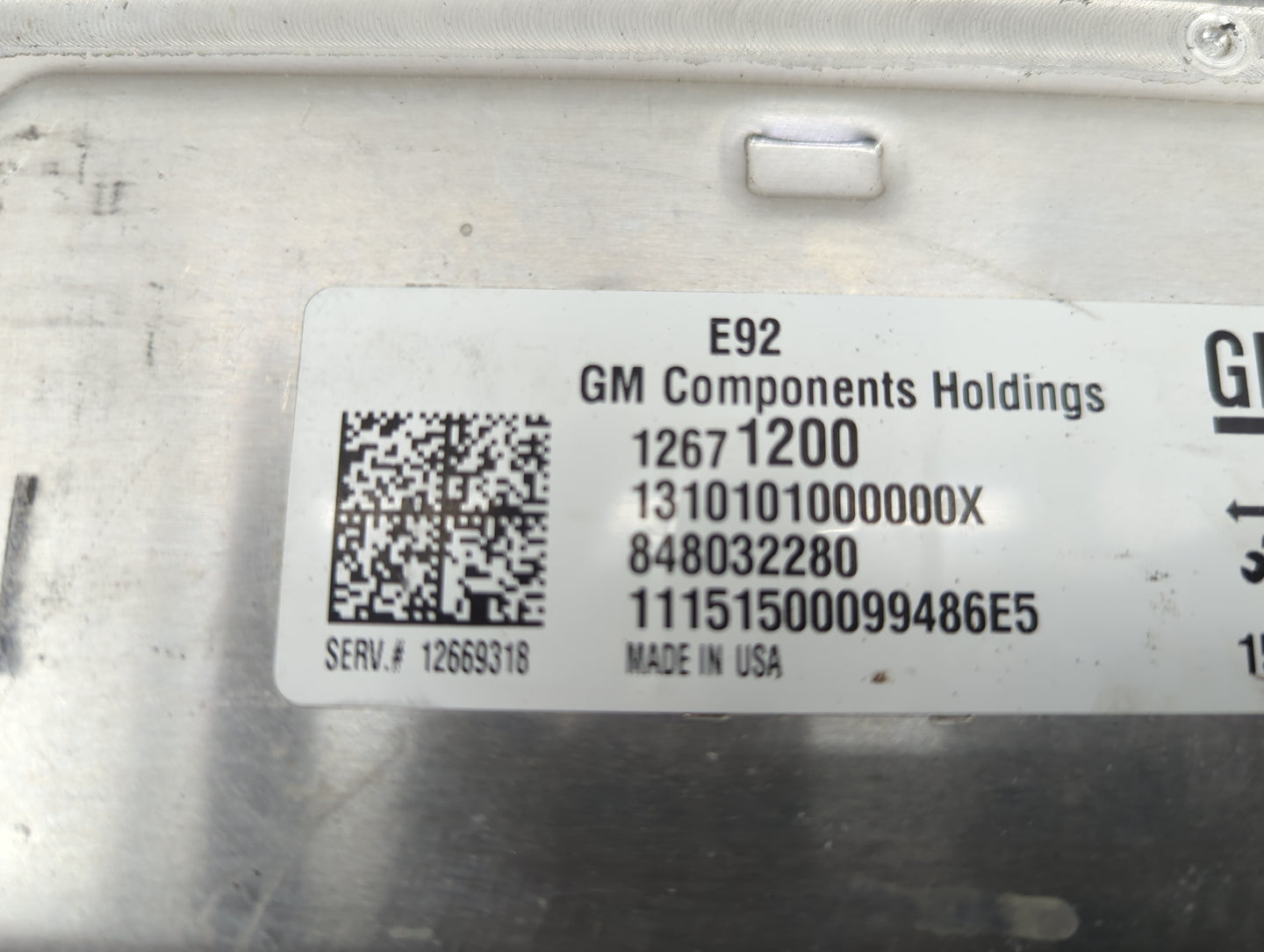 2015-2016 Cadillac Escalade PCM Engine Control Computer ECU ECM PCU OEM P/N:12671200 12669318 Fits Fits 2014 2015 2016 OEM U