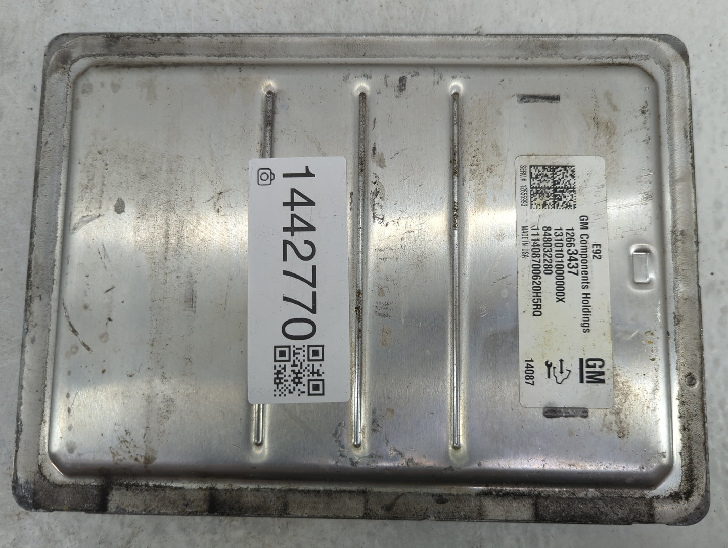 2015-2016 Cadillac Escalade Esv PCM Engine Control Computer ECU ECM PCU OEM P/N:12663437 13101010000000X Fits Fits 2014 2015