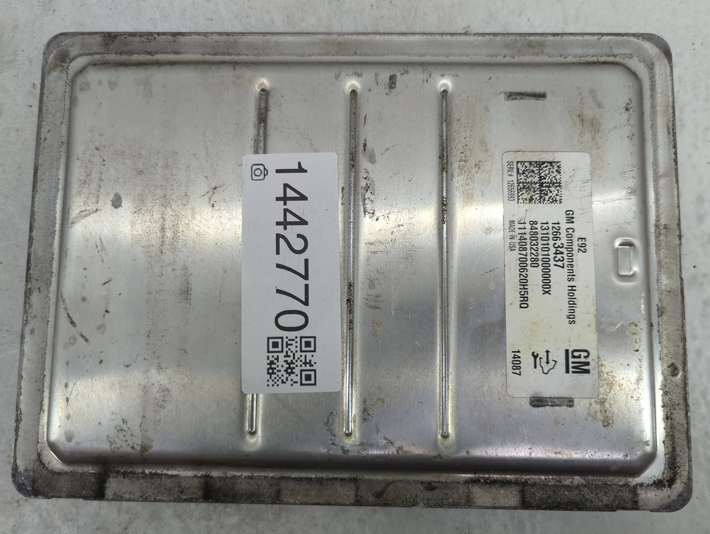 2015-2016 Cadillac Escalade Esv PCM Engine Control Computer ECU ECM PCU OEM P/N:12663437 13101010000000X Fits Fits 2014 2015
