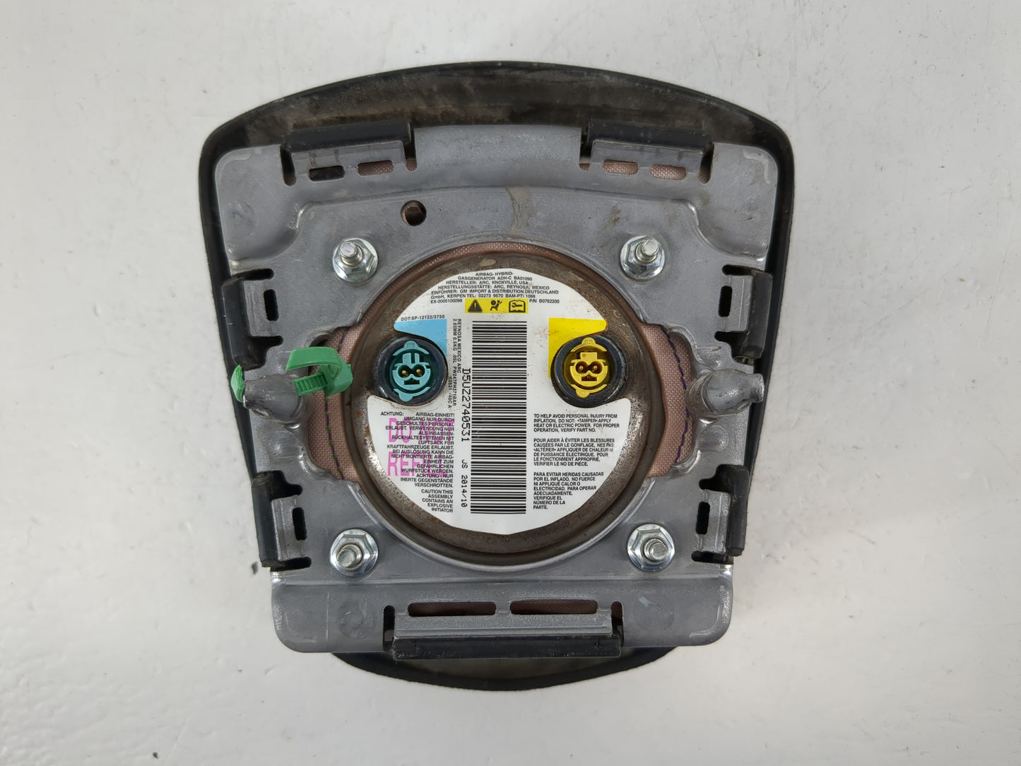 2014-2016 Cadillac Srx Air Bag Driver Left Steering Wheel Mounted P/N:23180290 Fits Fits 2014 2015 2016 OEM Used Auto Parts 