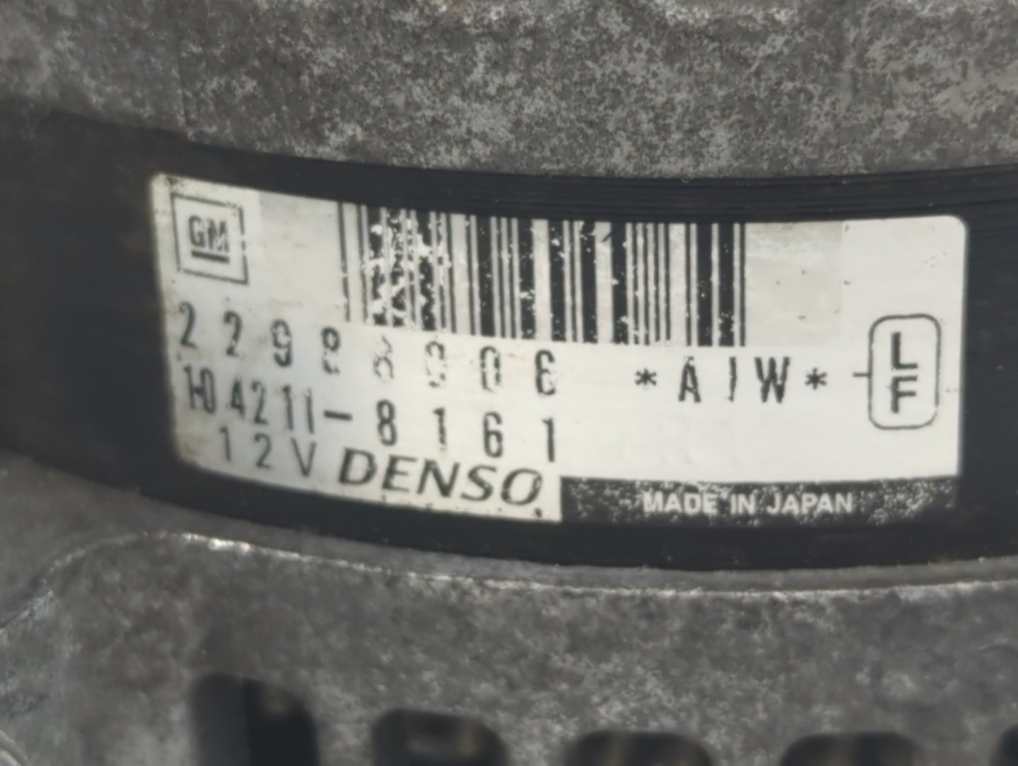 2013-2016 Cadillac Srx Alternator Replacement Generator Charging Assembly Engine OEM P/N:H04211-8161 22988006 Fits OEM Used 