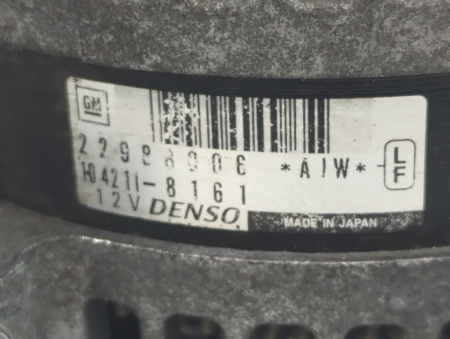 2013-2016 Cadillac Srx Alternator Replacement Generator Charging Assembly Engine OEM P/N:H04211-8161 22988006 Fits OEM Used 