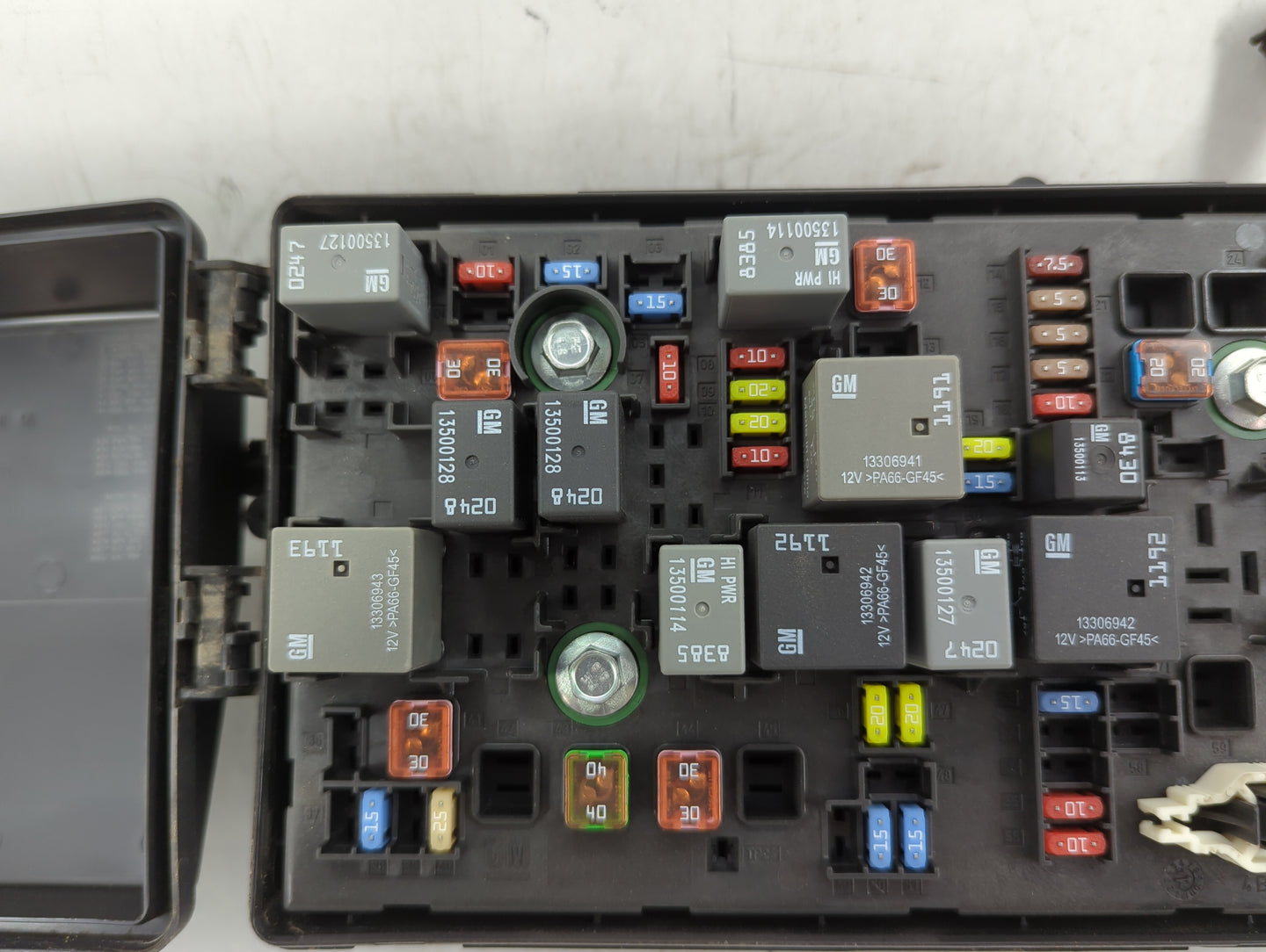 2012-2015 Chevrolet Camaro Fusebox Fuse Box Panel Relay Module P/N:22760636 Fits Fits 2012 2013 2014 2015 OEM Used Auto Part