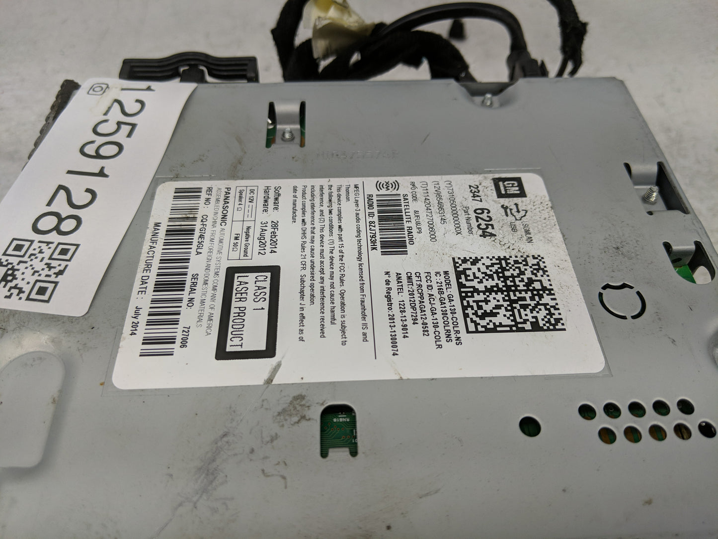 2015 Chevrolet Caprice Radio AM FM Cd Player Receiver Replacement P/N:23476254 Fits OEM Used Auto Parts - Oemusedautoparts1.