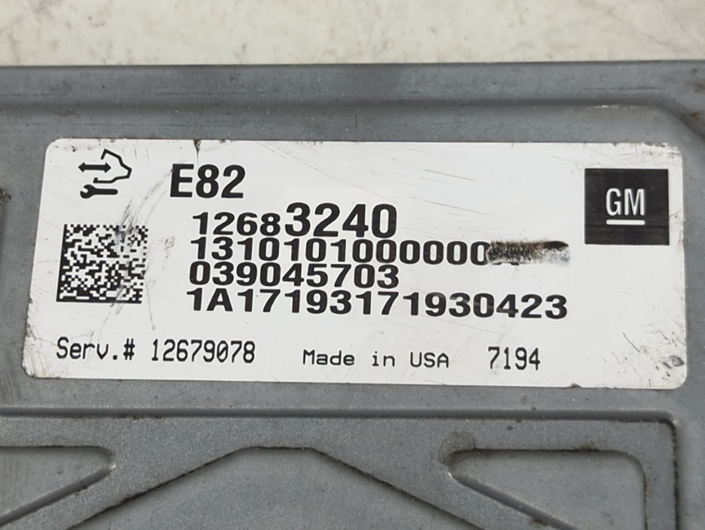 2014-2016 Chevrolet Corvette PCM Engine Control Computer ECU ECM PCU OEM P/N:12683240 12679078 Fits Fits 2014 2015 2016 OEM 