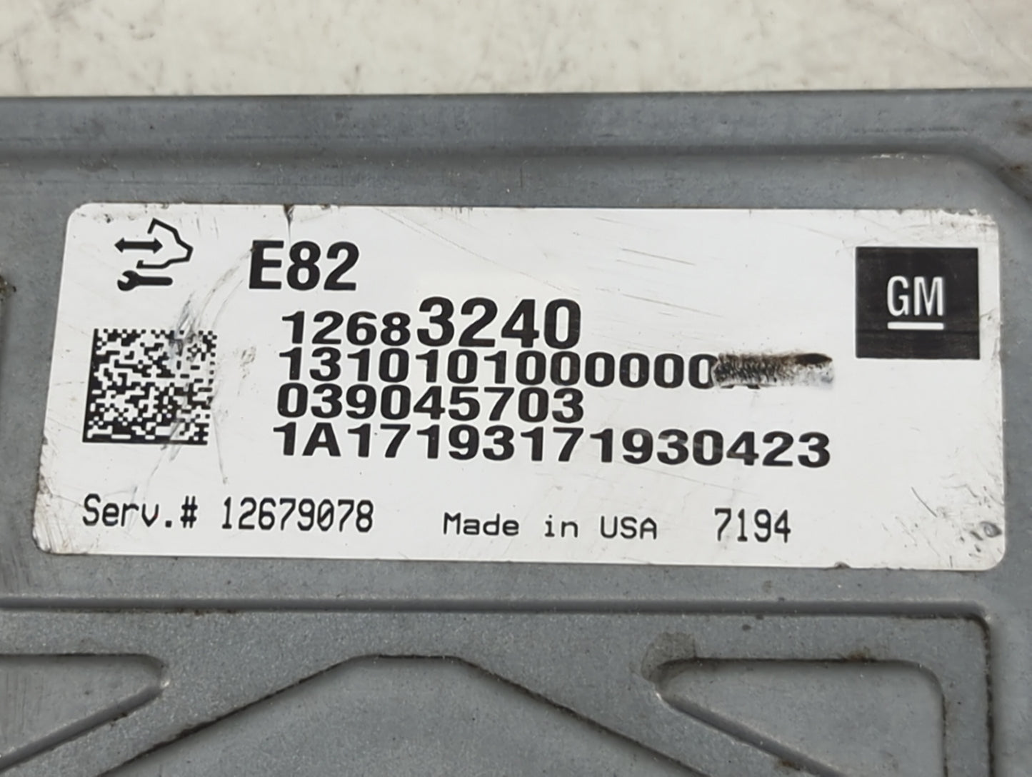 2014-2016 Chevrolet Corvette PCM Engine Control Computer ECU ECM PCU OEM P/N:12683240 12679078 Fits Fits 2014 2015 2016 OEM 