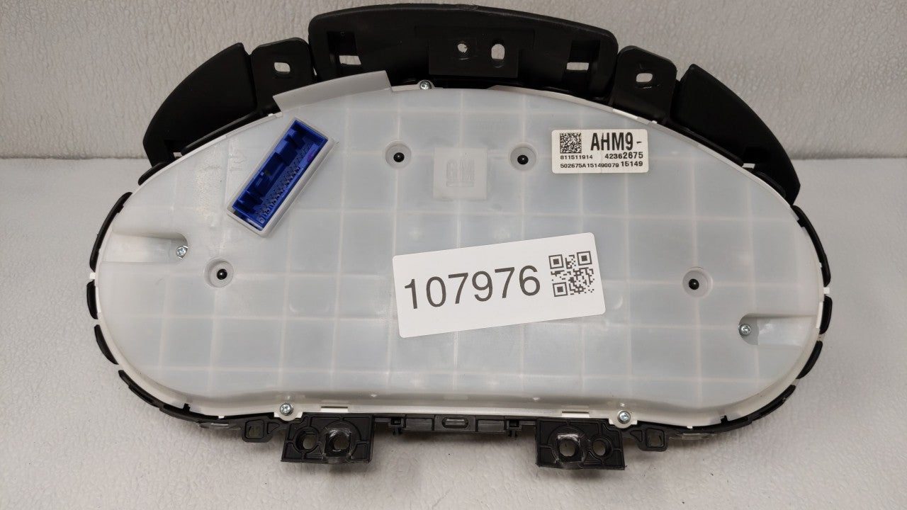 2015-2016 Chevrolet Cruze Instrument Cluster Speedometer Gauges P/N:811511914 94560794, 42362675 Fits Fits 2015 2016 OEM Use