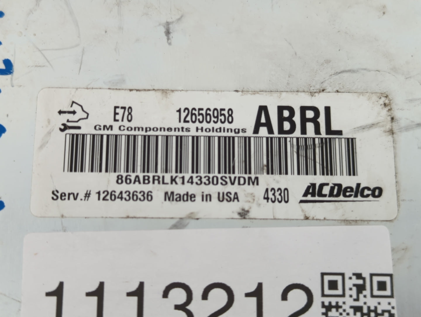 2012-2016 Chevrolet Cruze PCM Engine Control Computer ECU ECM PCU OEM P/N:12656958 Fits Fits 2011 2012 2013 2014 2015 2016 O