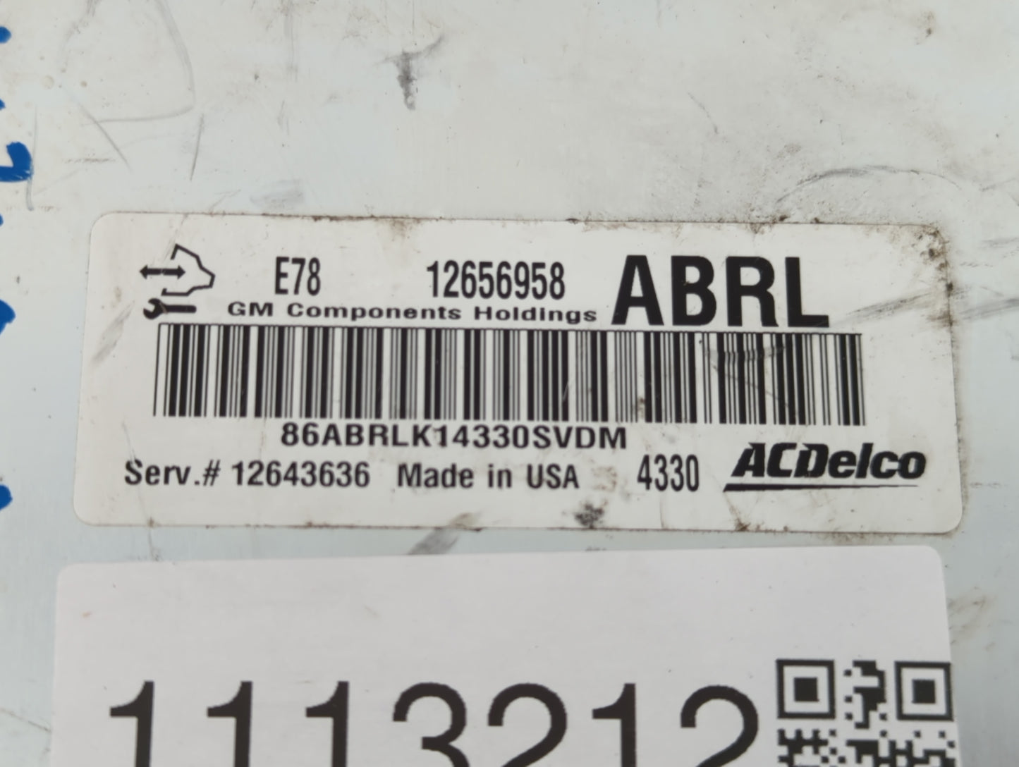 2012-2016 Chevrolet Cruze PCM Engine Control Computer ECU ECM PCU OEM P/N:12656958 Fits Fits 2011 2012 2013 2014 2015 2016 O