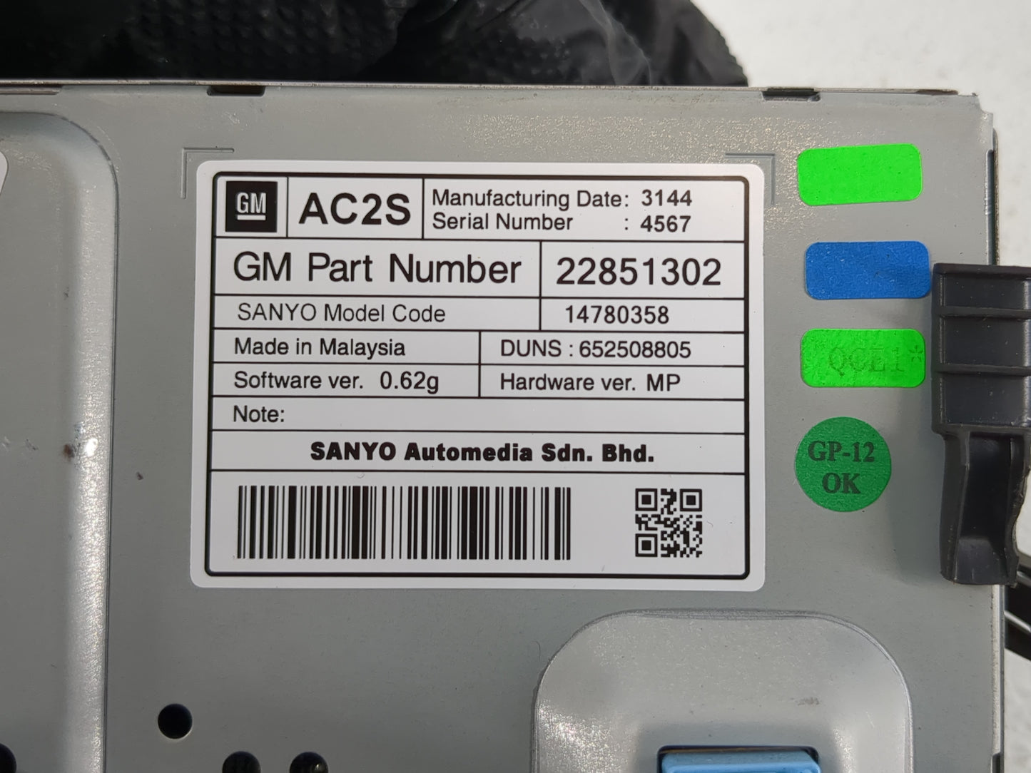 2012-2016 Chevrolet Cruze Information Display Screen - Oemusedautoparts1.com