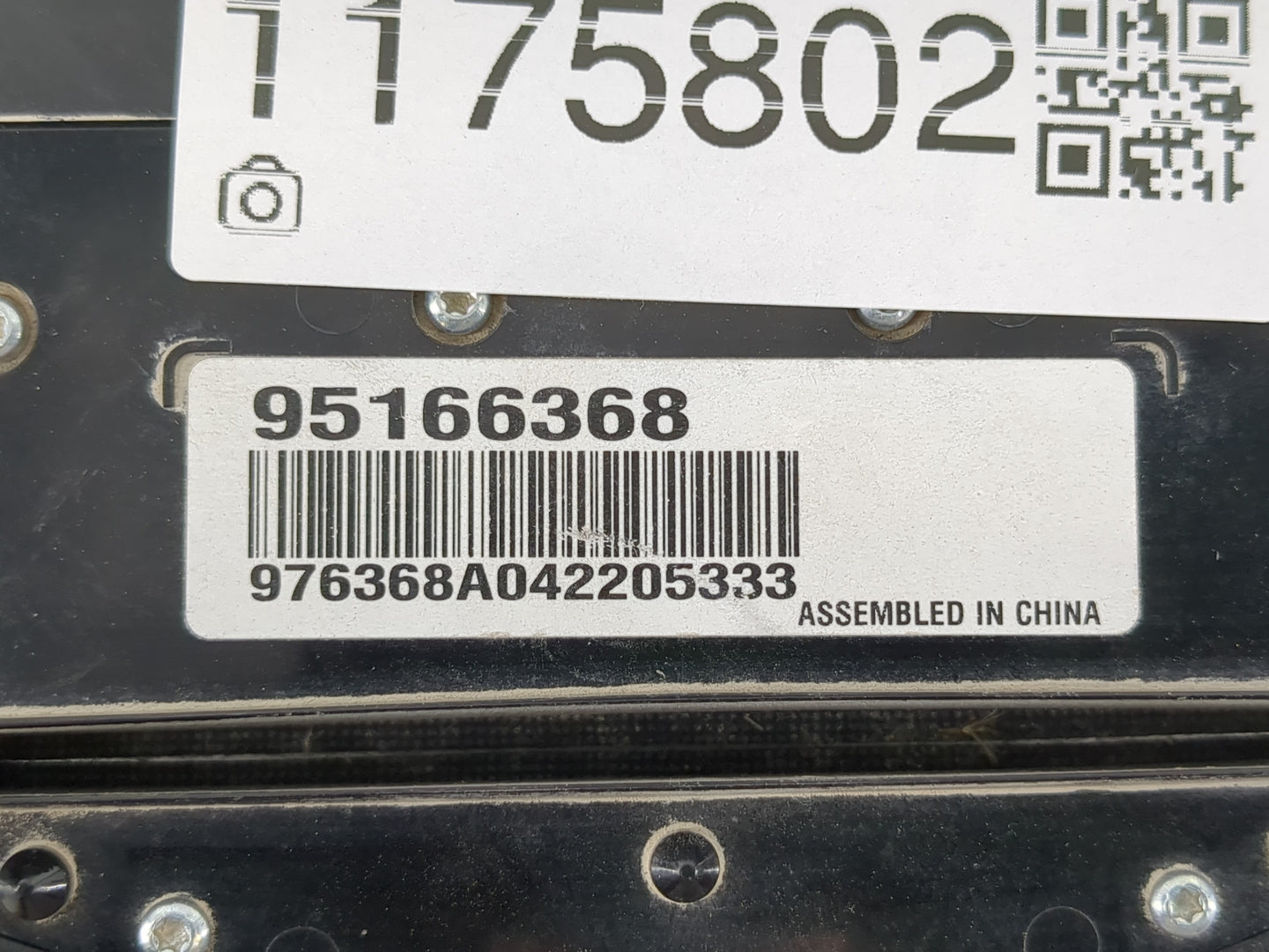 2013-2016 Chevrolet Cruze Radio AM FM Cd Player Receiver Replacement P/N:95166368 Fits Fits 2013 2014 2015 2016 OEM Used Aut