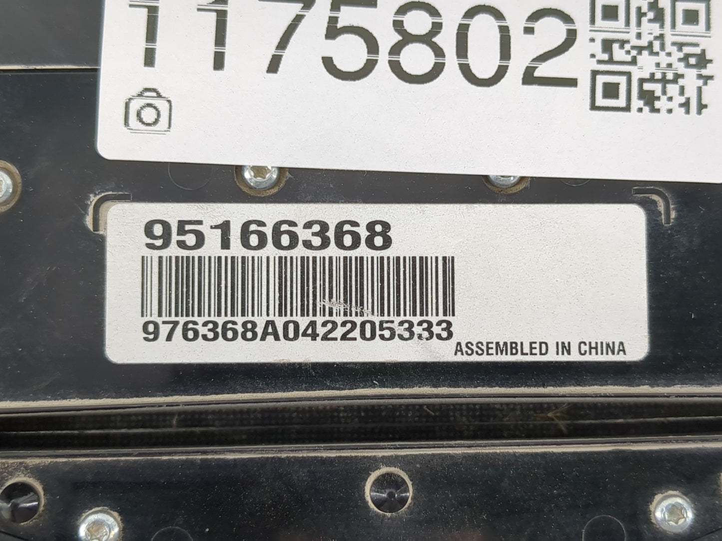 2013-2016 Chevrolet Cruze Radio AM FM Cd Player Receiver Replacement P/N:95166368 Fits Fits 2013 2014 2015 2016 OEM Used Aut