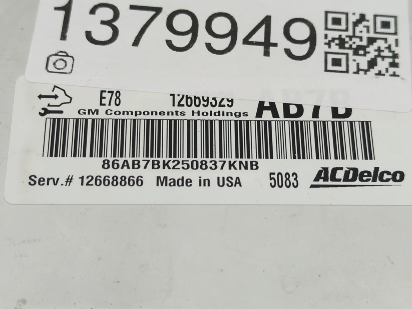 2012-2016 Chevrolet Cruze PCM Engine Control Computer ECU ECM PCU OEM P/N:12669329 Fits Fits 2011 2012 2013 2014 2015 2016 O