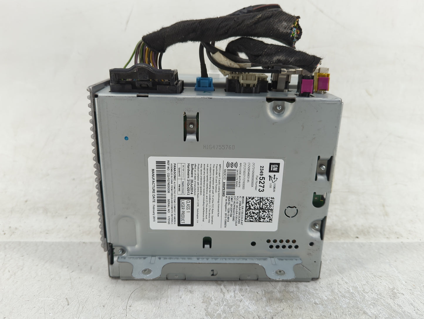 2015-2016 Chevrolet Cruze Radio AM FM Cd Player Receiver Replacement P/N:23495273 Fits Fits 2014 2015 2016 2017 OEM Used Aut