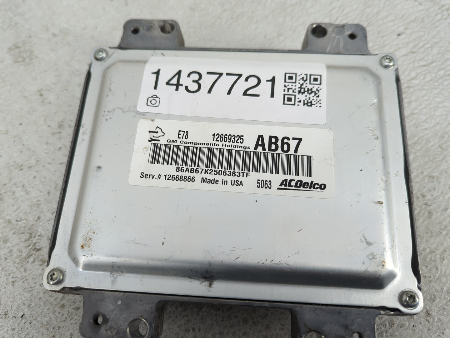 2012-2016 Chevrolet Cruze PCM Engine Control Computer ECU ECM PCU OEM P/N:12669325 12668866 Fits OEM Used Auto Parts - Oemus