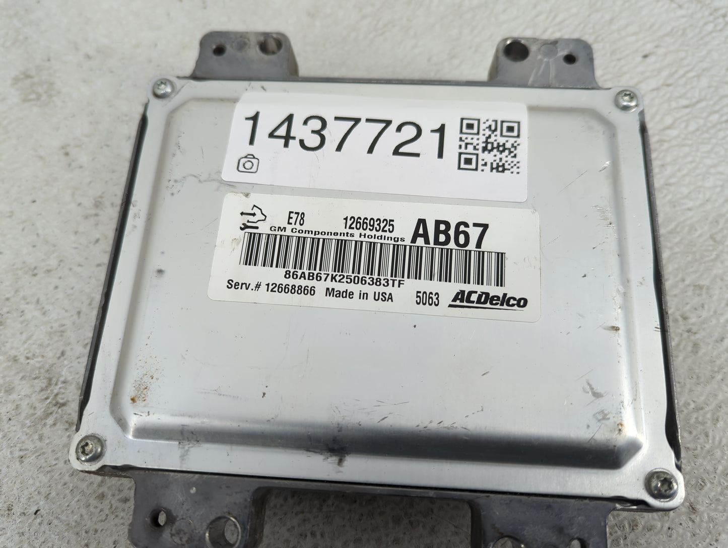2012-2016 Chevrolet Cruze PCM Engine Control Computer ECU ECM PCU OEM P/N:12669325 12668866 Fits OEM Used Auto Parts - Oemus