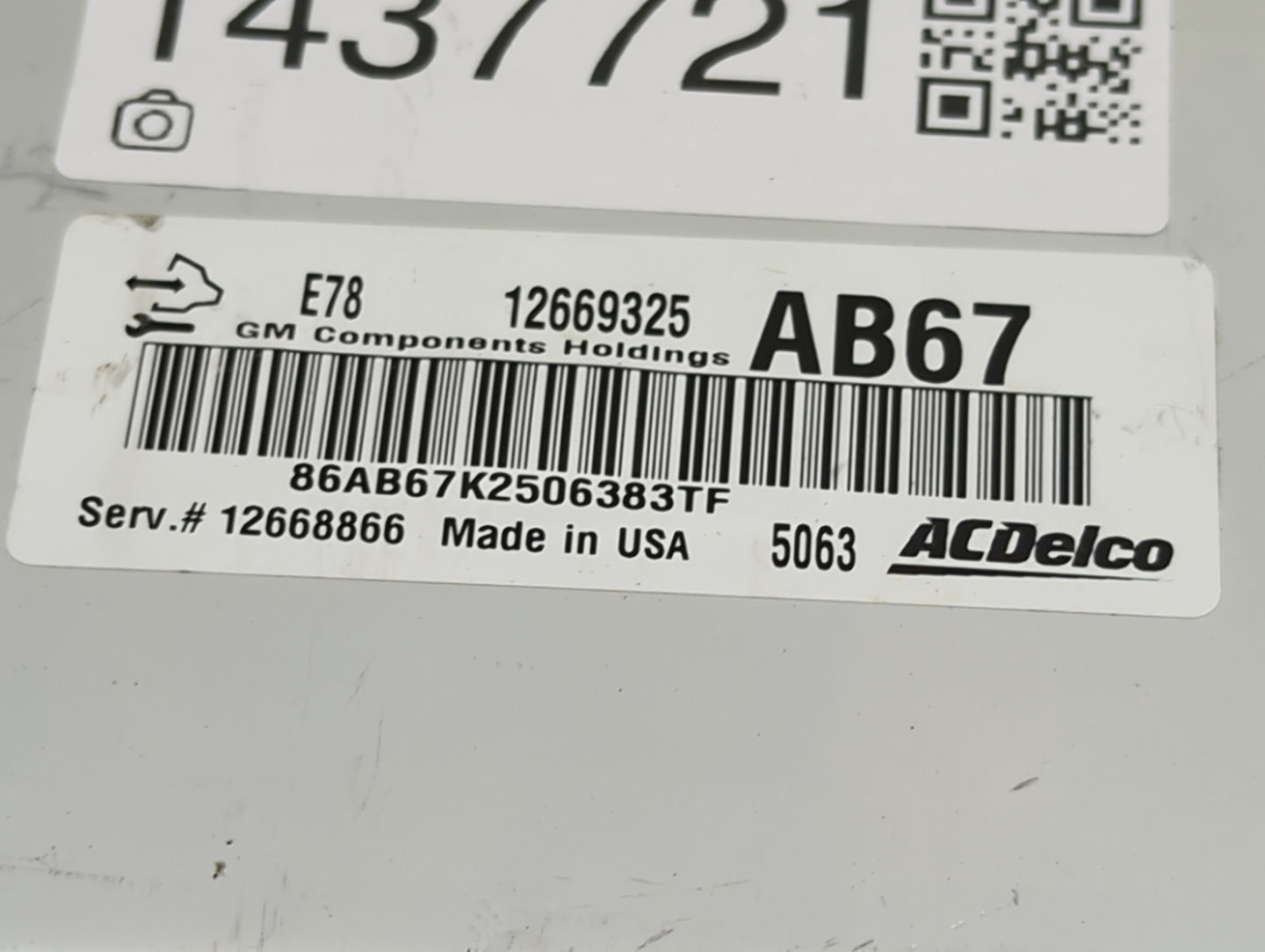 2012-2016 Chevrolet Cruze PCM Engine Control Computer ECU ECM PCU OEM P/N:12669325 12668866 Fits OEM Used Auto Parts - Oemus