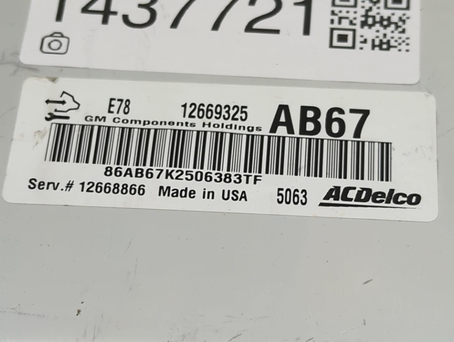 2012-2016 Chevrolet Cruze PCM Engine Control Computer ECU ECM PCU OEM P/N:12669325 12668866 Fits OEM Used Auto Parts - Oemus