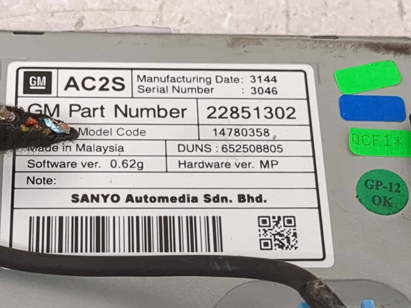 2012-2016 Chevrolet Cruze Information Display Screen 1468118 - Oemusedautoparts1.com